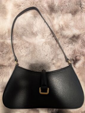 Black Faux Leather Purse - H&M